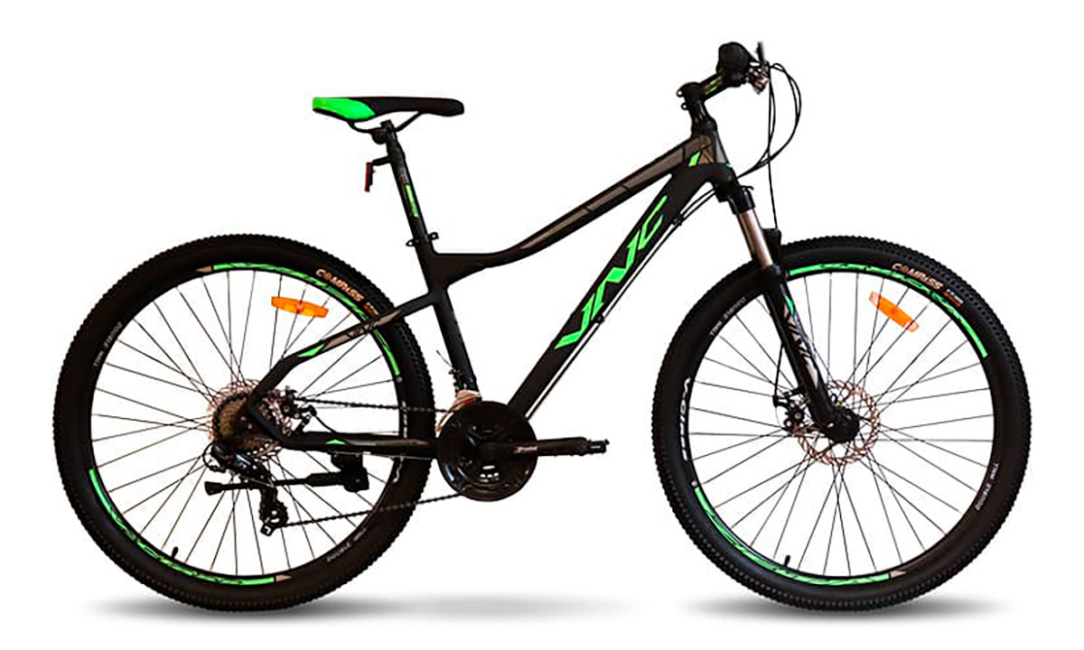 Велосипед VNC RockRider A3 27,5" 2021, размер S, Черно-зеленый